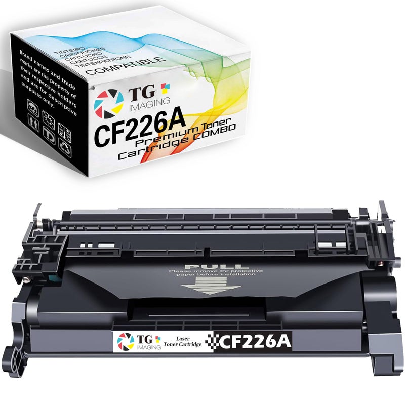 TG Imaging Compatible CF226A Toner Cartridge Replacement for HP 26A Toner CF226X 26X for Laser-Jet Pro M402n M402dn M426 M402d M402dw MFP M426fdw M426fdn M402 M426dw Printer (3,100 Pages,Black,1-Pack) - Image 1